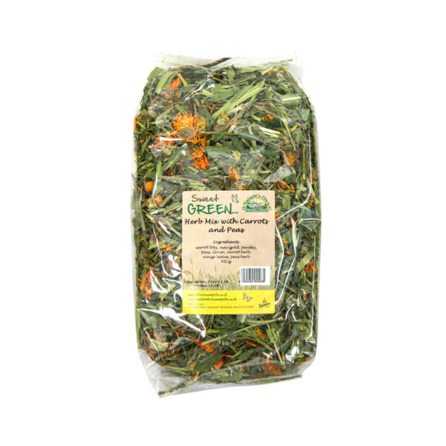 45 herb salad carrots peas premium hay