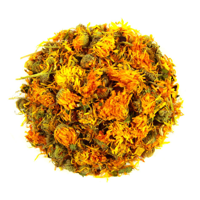 59 dried marigold leaves premium hay
